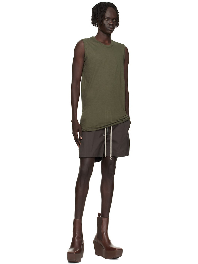 Rick Owens Khaki Concordians Basic SL Tank Top outlook