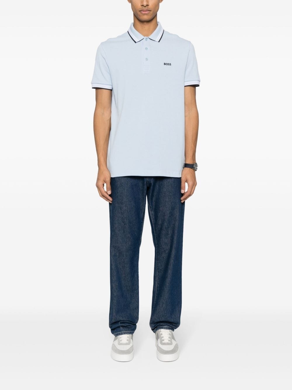logo-embroidered polo shirt - 2
