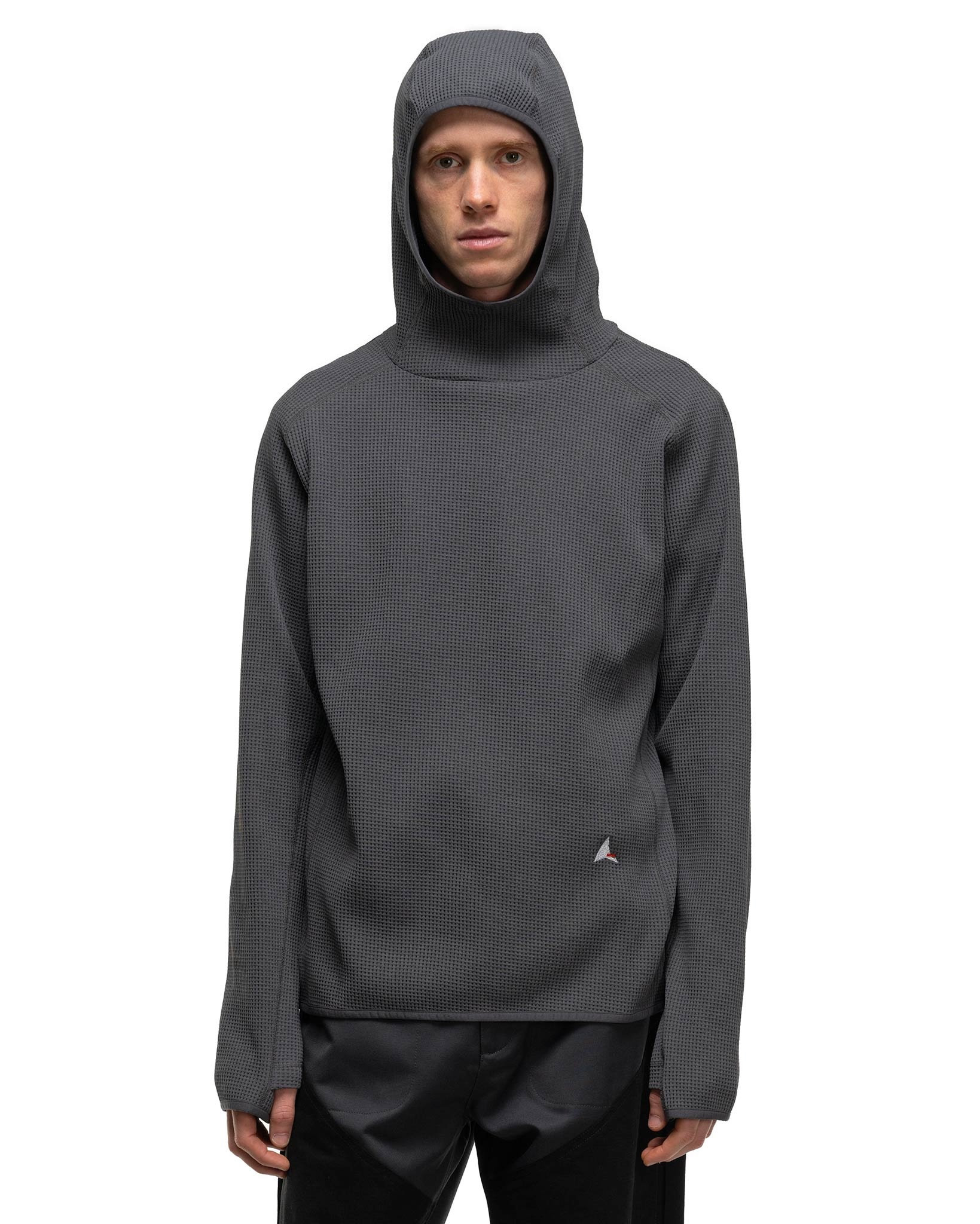 ROA Thermal Waffle Hoodie Asphalt | havenshop | REVERSIBLE