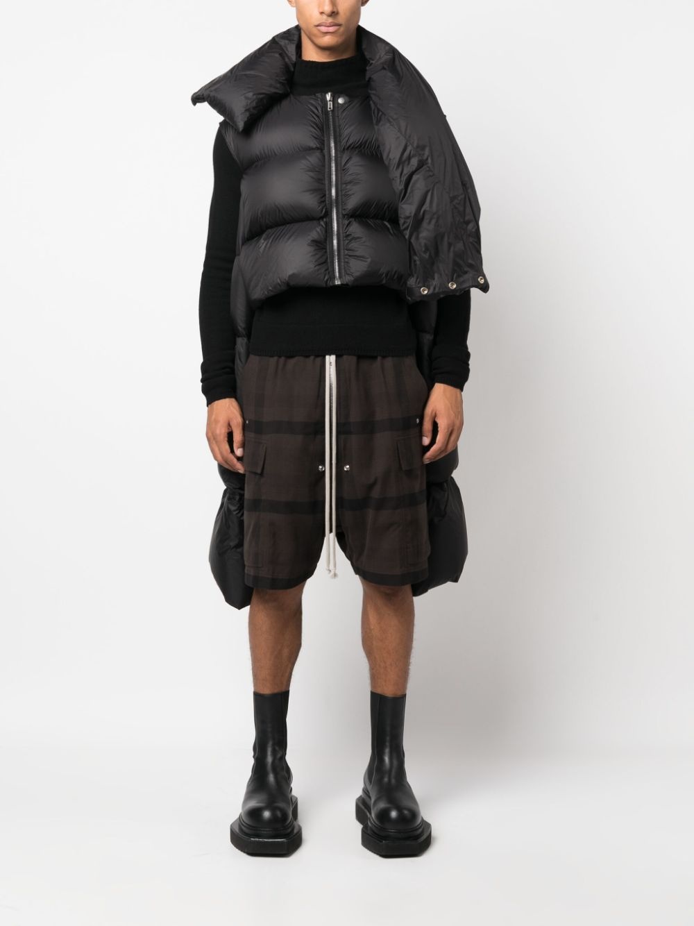 Rick Owens Babel Mountain Duvet cropped jacket | REVERSIBLE