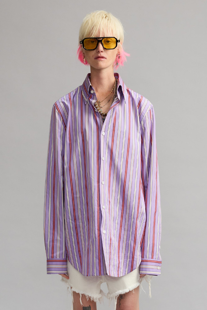 RELAXED SHIRT WITH OVERSIZED COLLAR 1