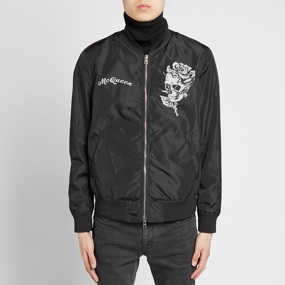 Alexander McQueen Printed Skull Bomber - 6