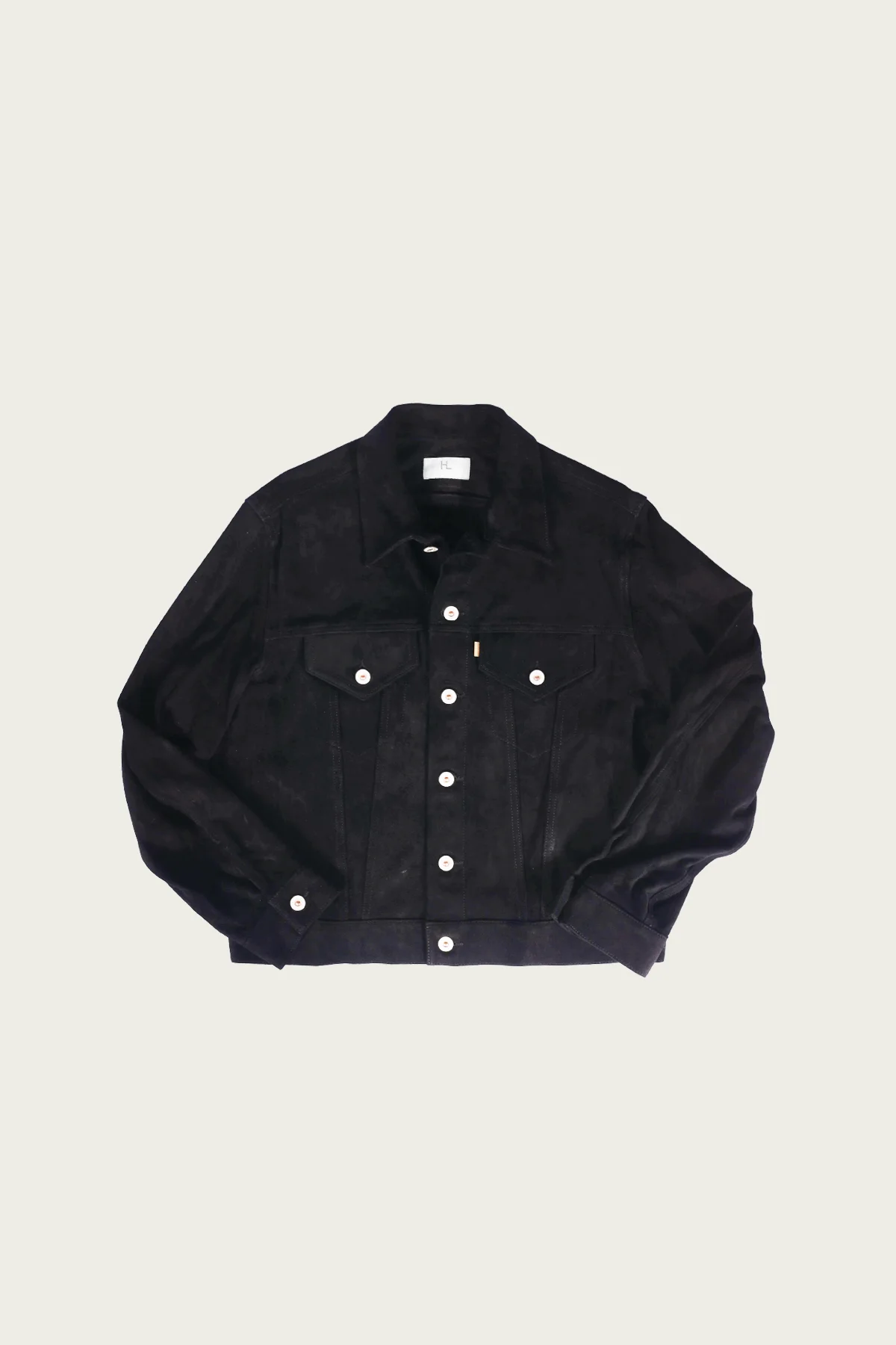 Lambsuede Jacket - Black - 1