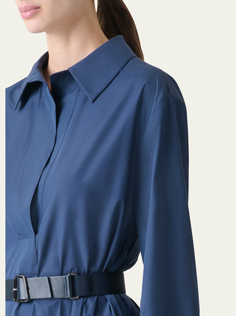 A-Line Poplin Midi Dress 5