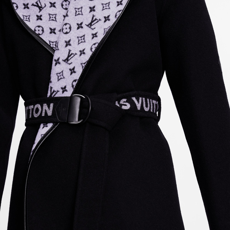 Belted Short Wrap Pea Coat 4
