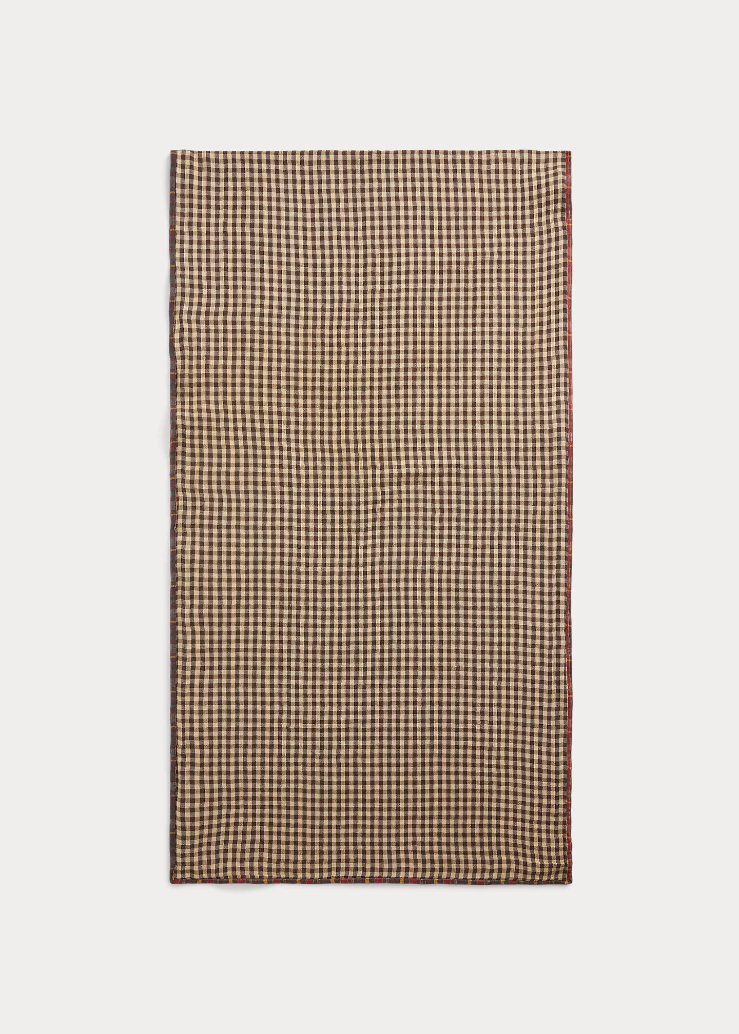 Plaid Double-Faced Cotton Scarf - 4