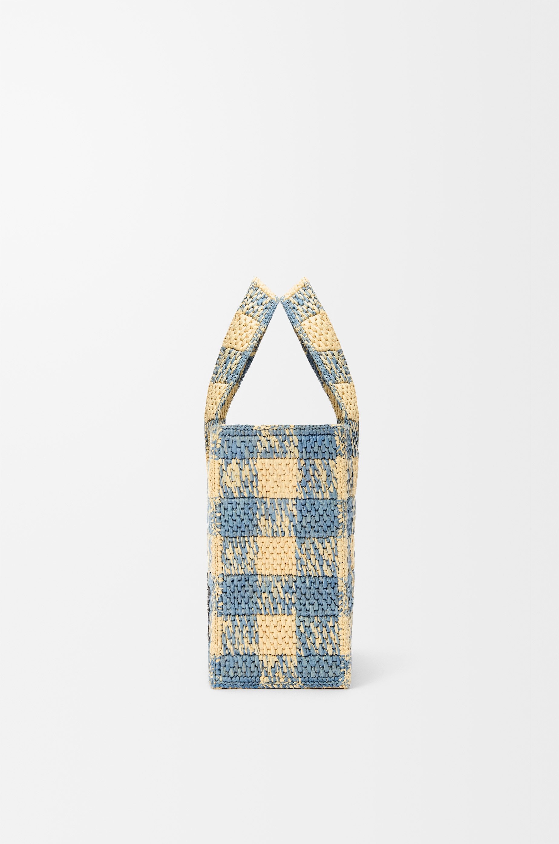 Small LOEWE Font tote in raffia - 5