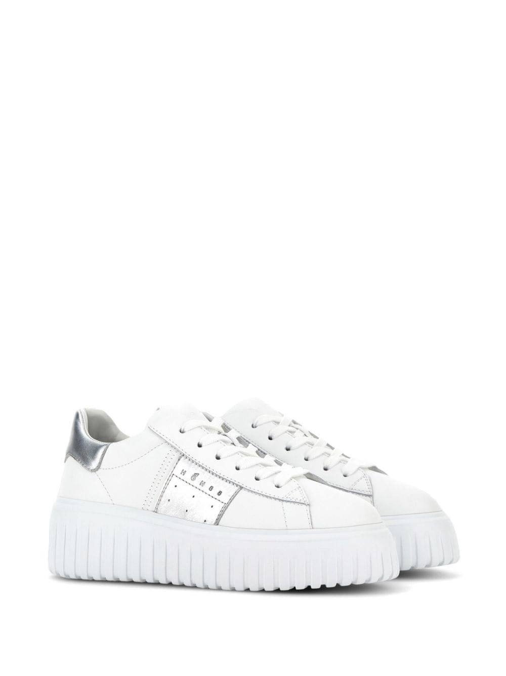 H-Stripes lace-up leather sneakers - 2