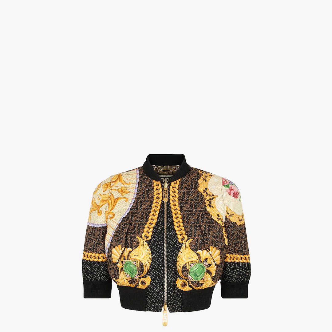 Fendace multicolor silk jacket - 1