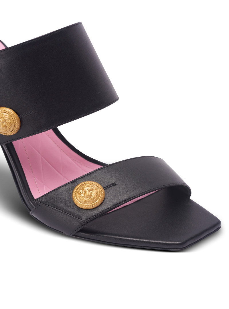 Heeled Eva mules in calfskin 7