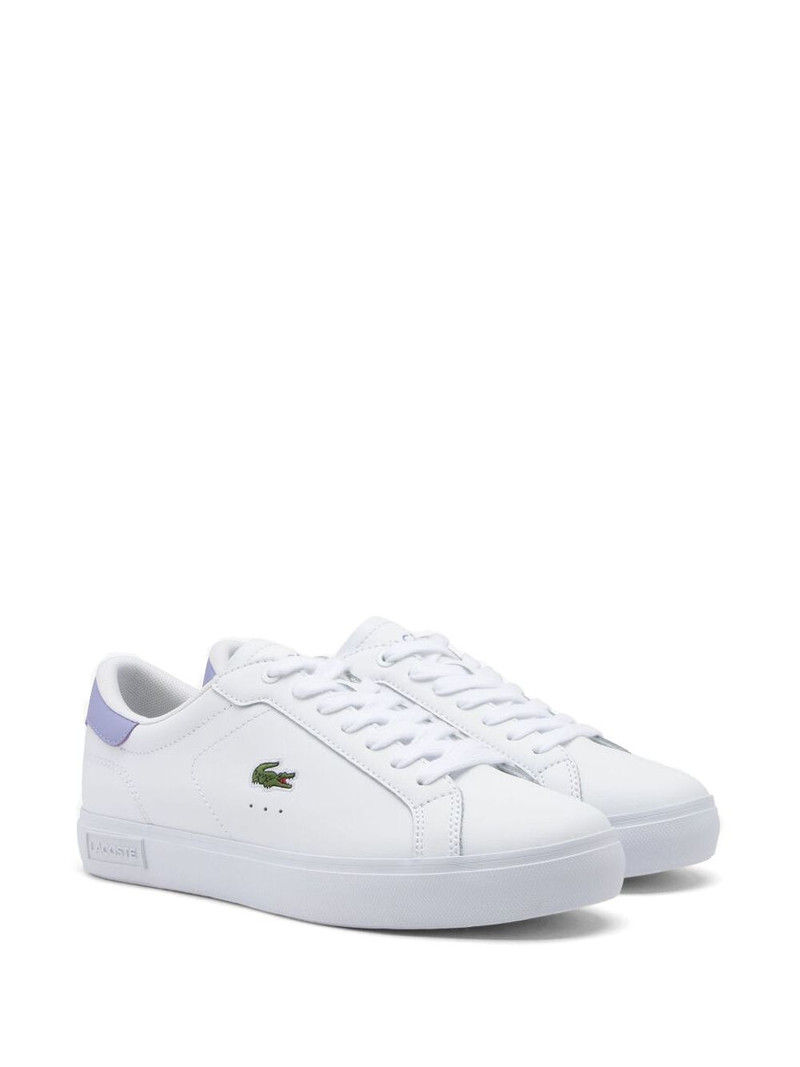 LACOSTE Powercourt crocodile-embroidered sneakers outlook