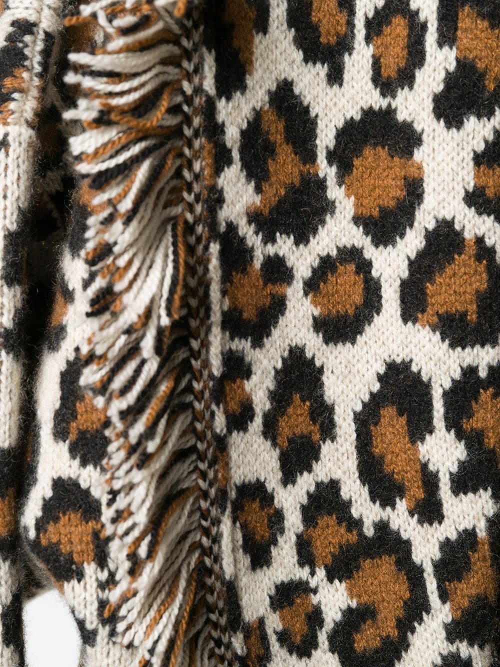 leopard print cardigan - 5