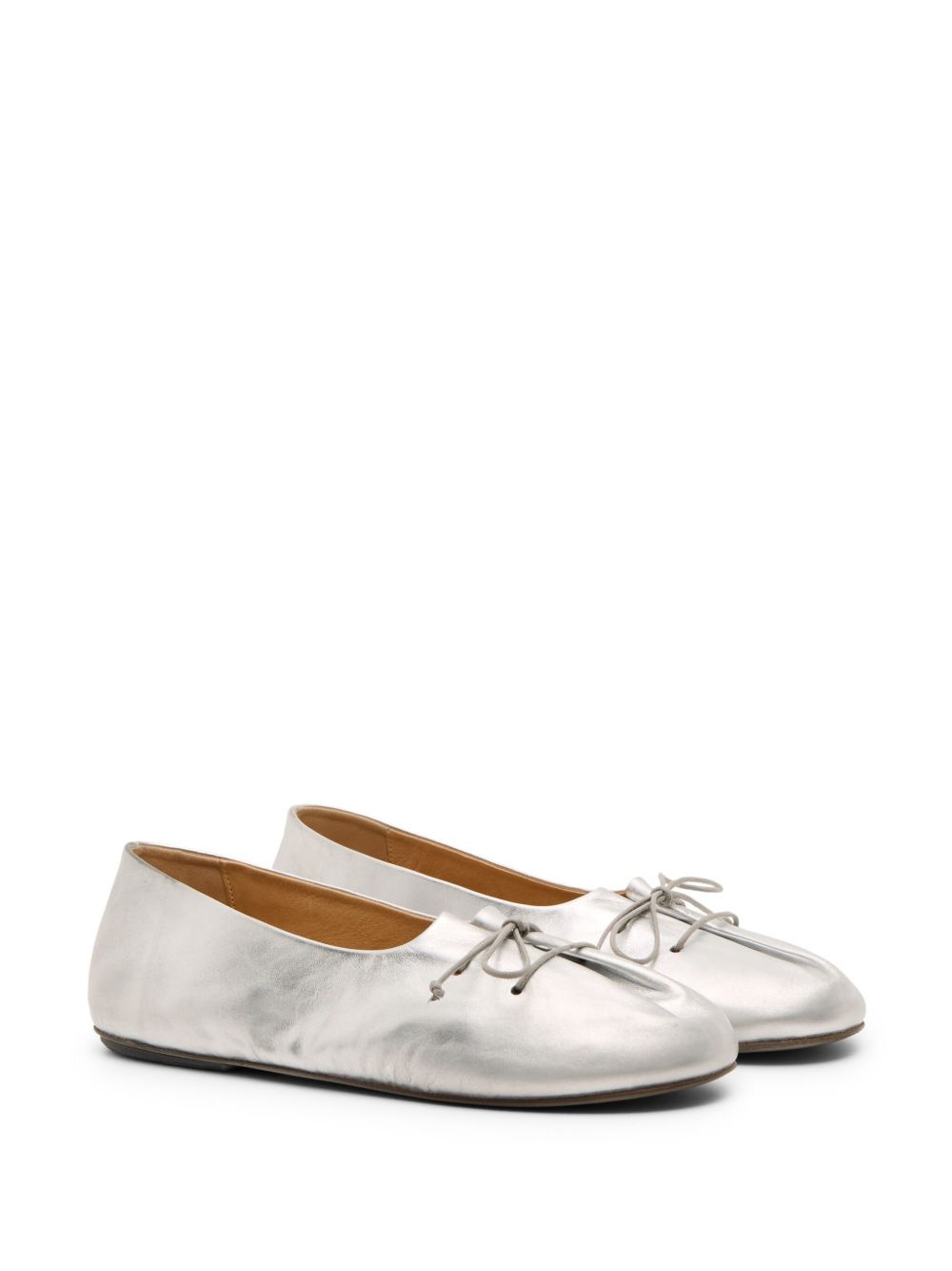 lace-up ballerinas - 2