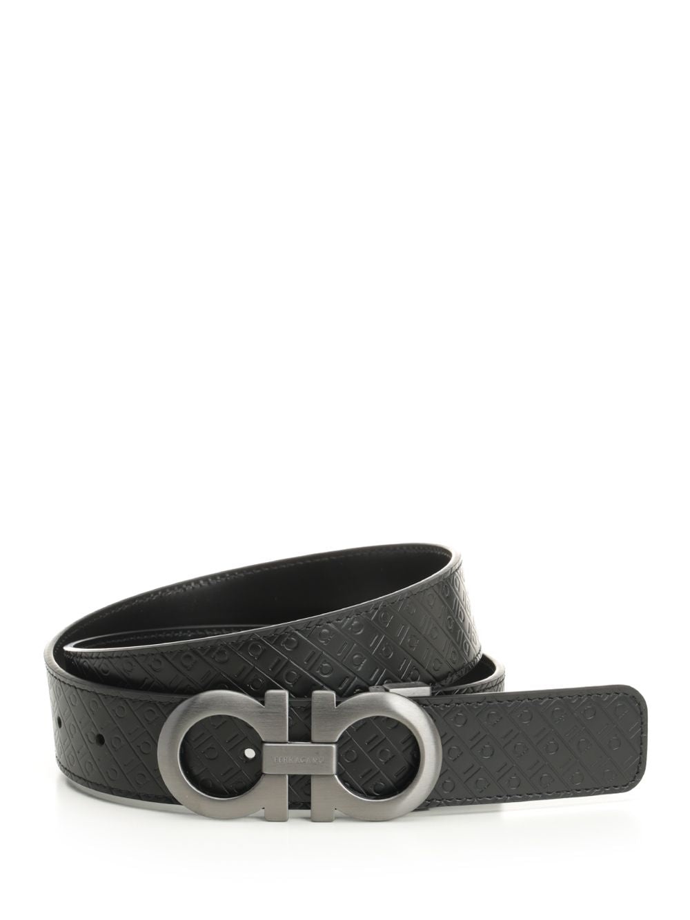 Reversible Gancini Belt Belts Black - 1