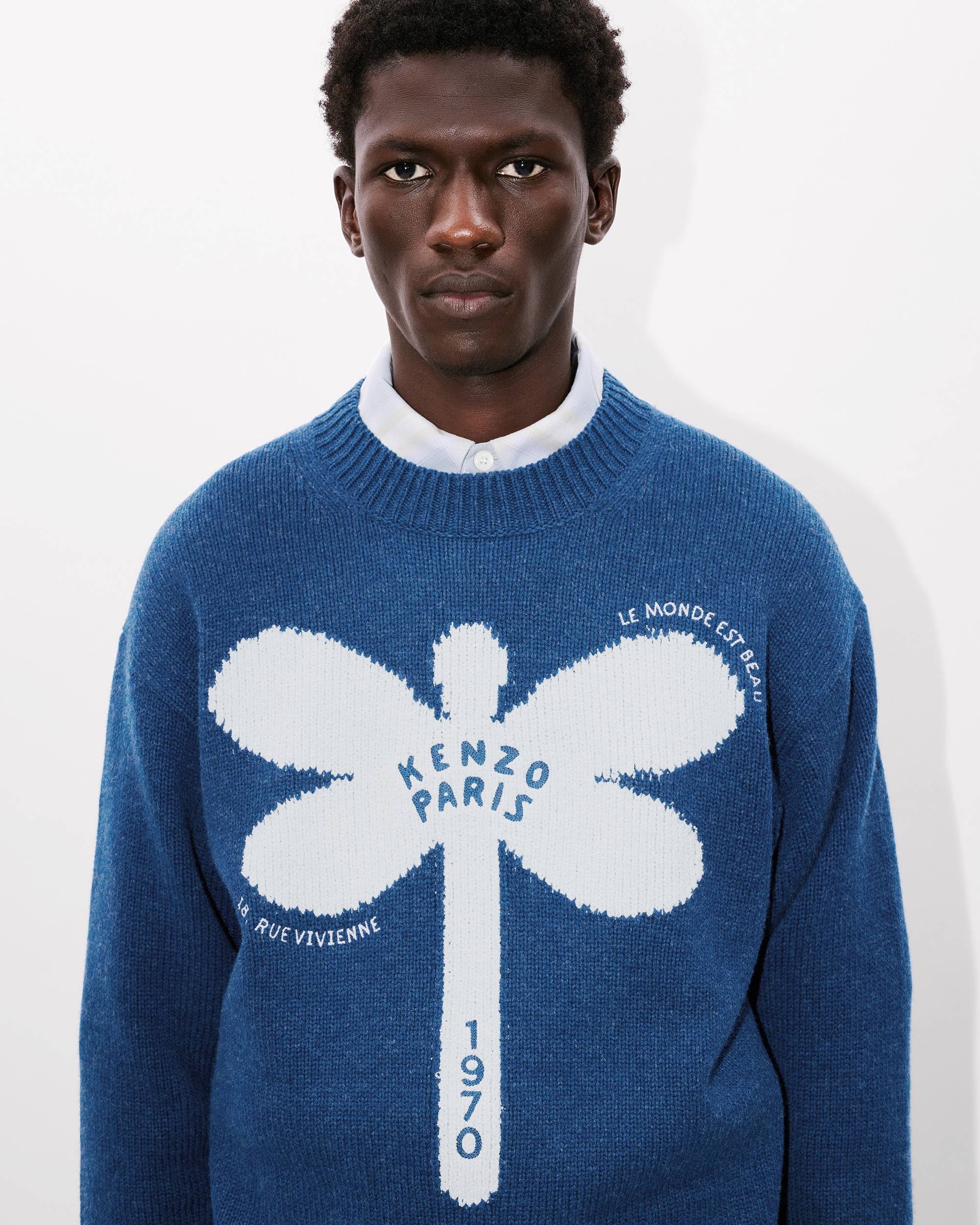 'KENZO Dragonfly' embroidered wool jumper - 5