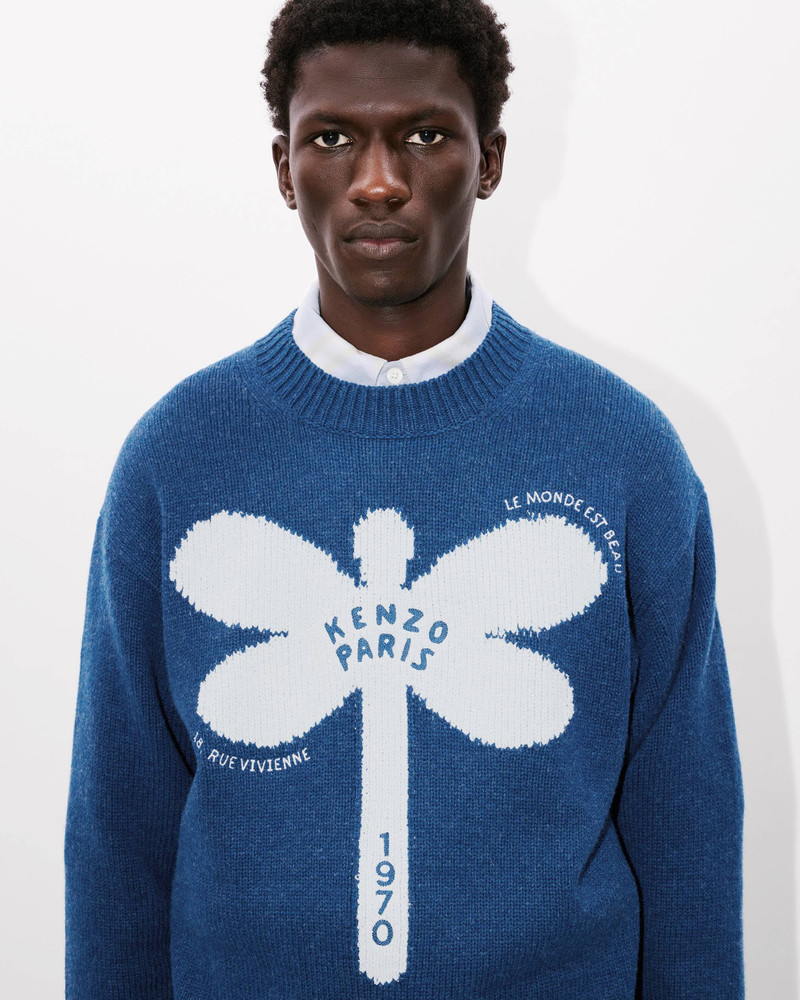 'KENZO Dragonfly' embroidered wool jumper 5