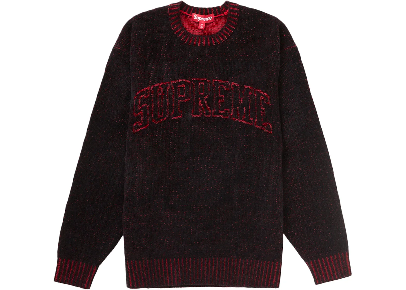 Supreme Contrast Arc Sweater Black - 1