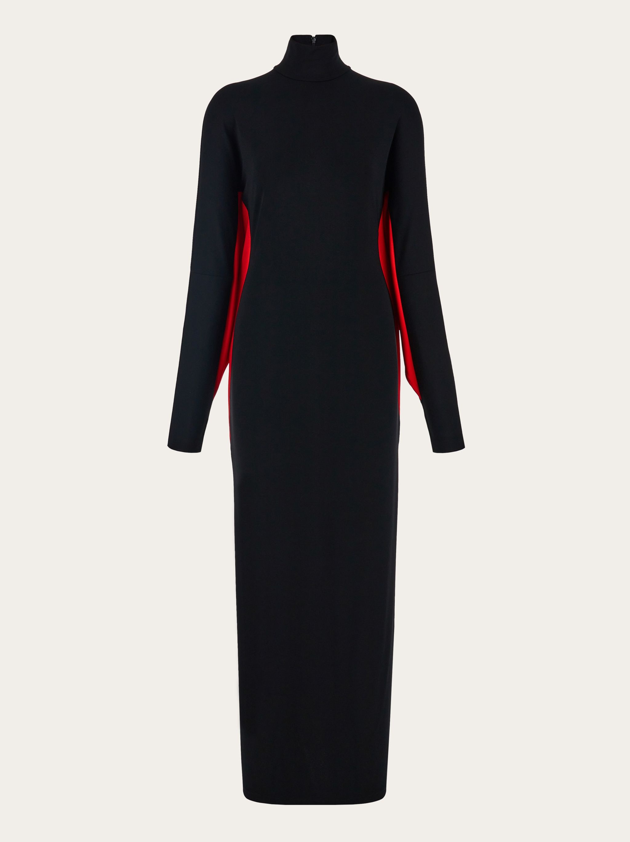 Batwing color block dress - 1