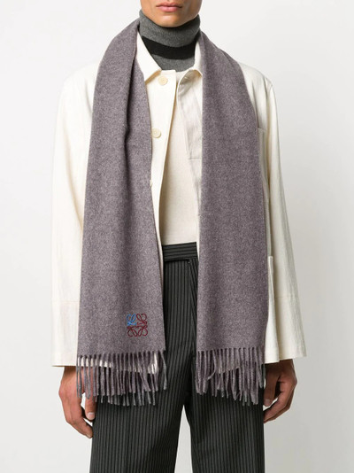 Loewe embroidered Anagram scarf outlook