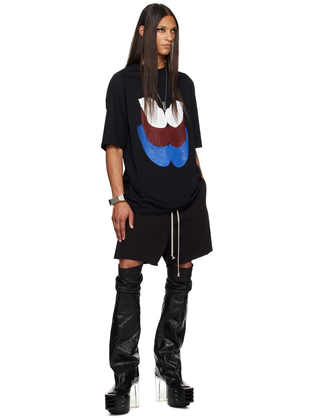 SSENSE Exclusive Black KEMBRA PFAHLER Edition Jumbo T-Shirt - 4