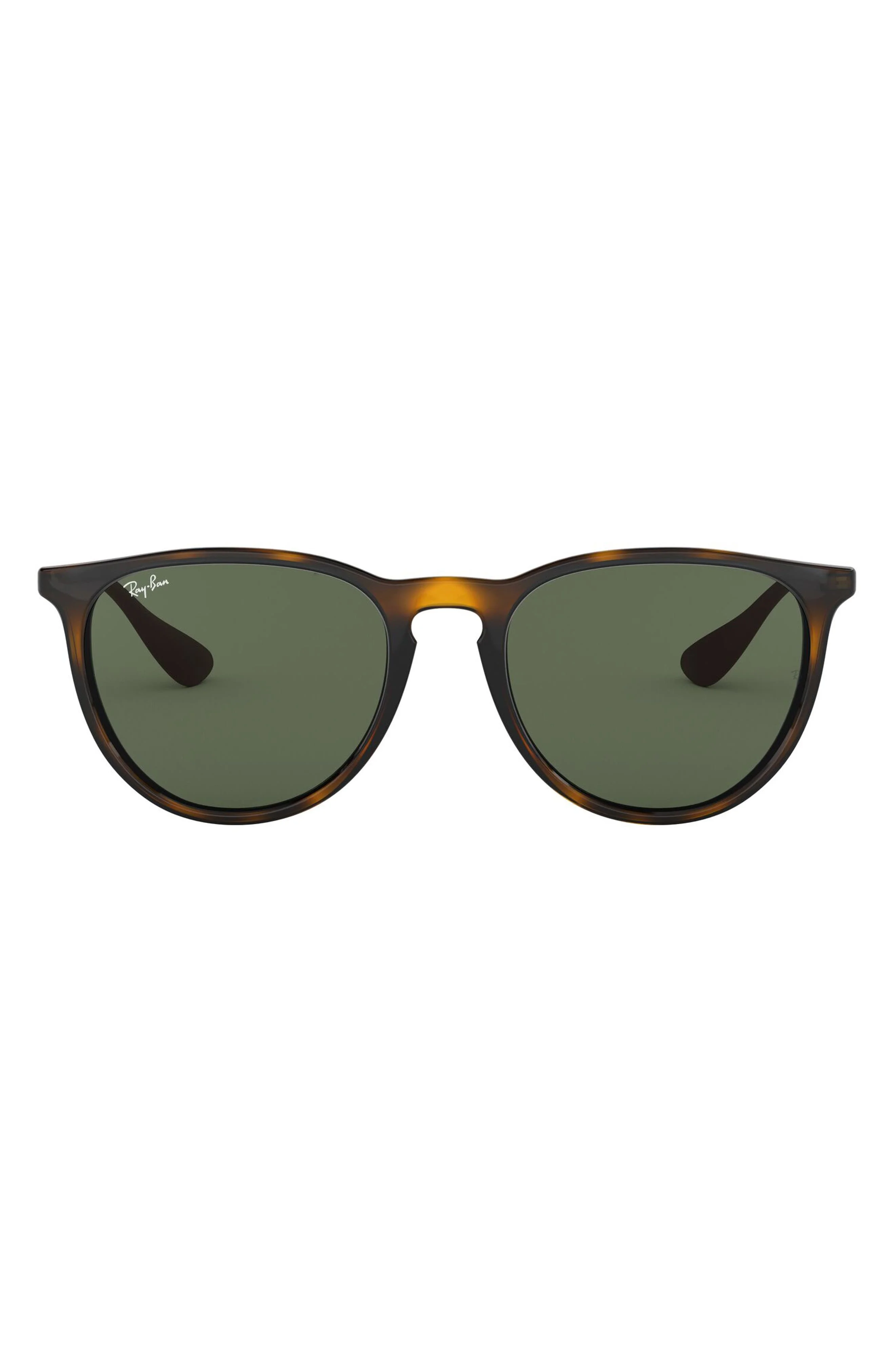Ray-Ban Erika 54mm Sunglasses in Lite Havana/Green Solid at Nordstrom - 1
