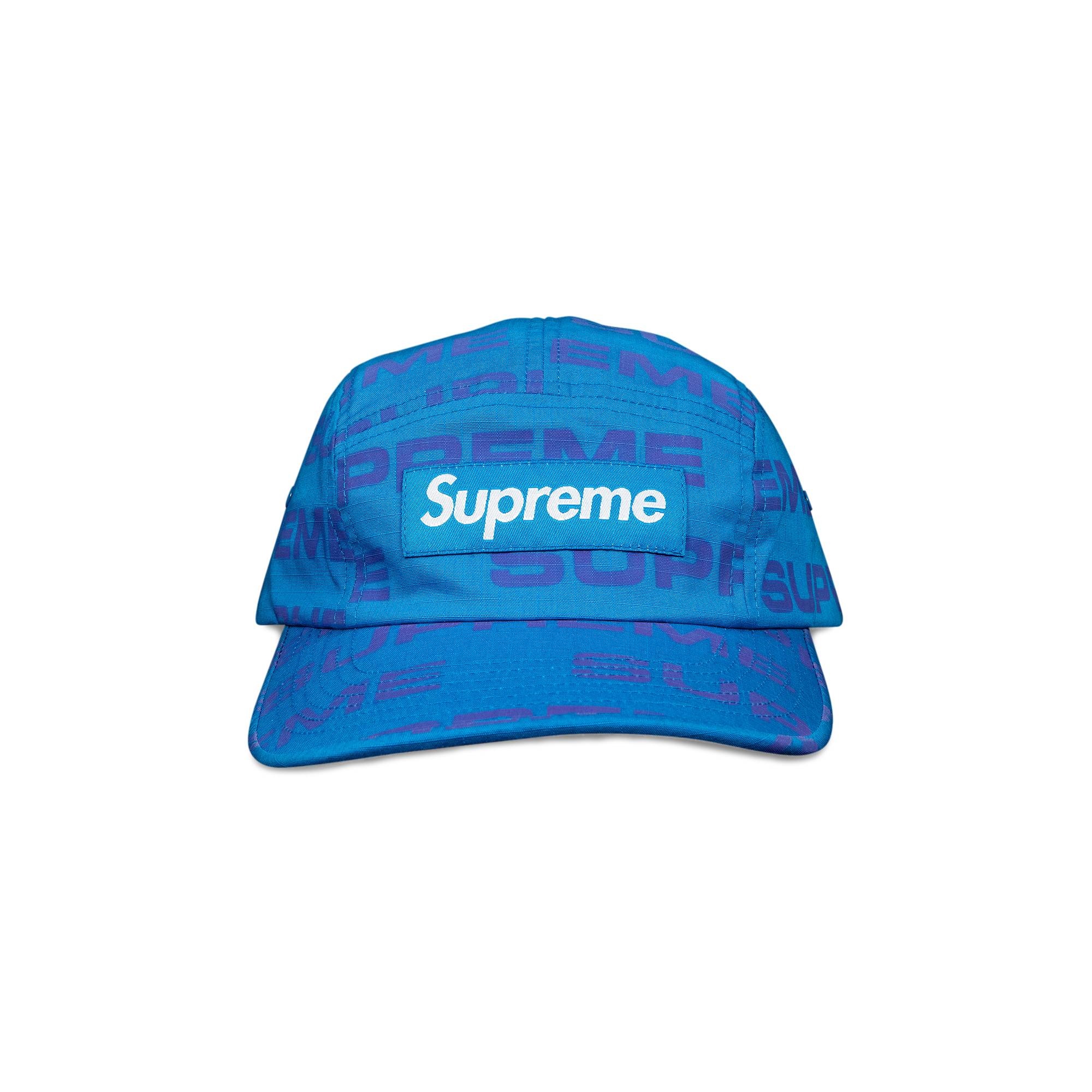 Supreme Reactive Print Camp Cap 'Blue' - 1