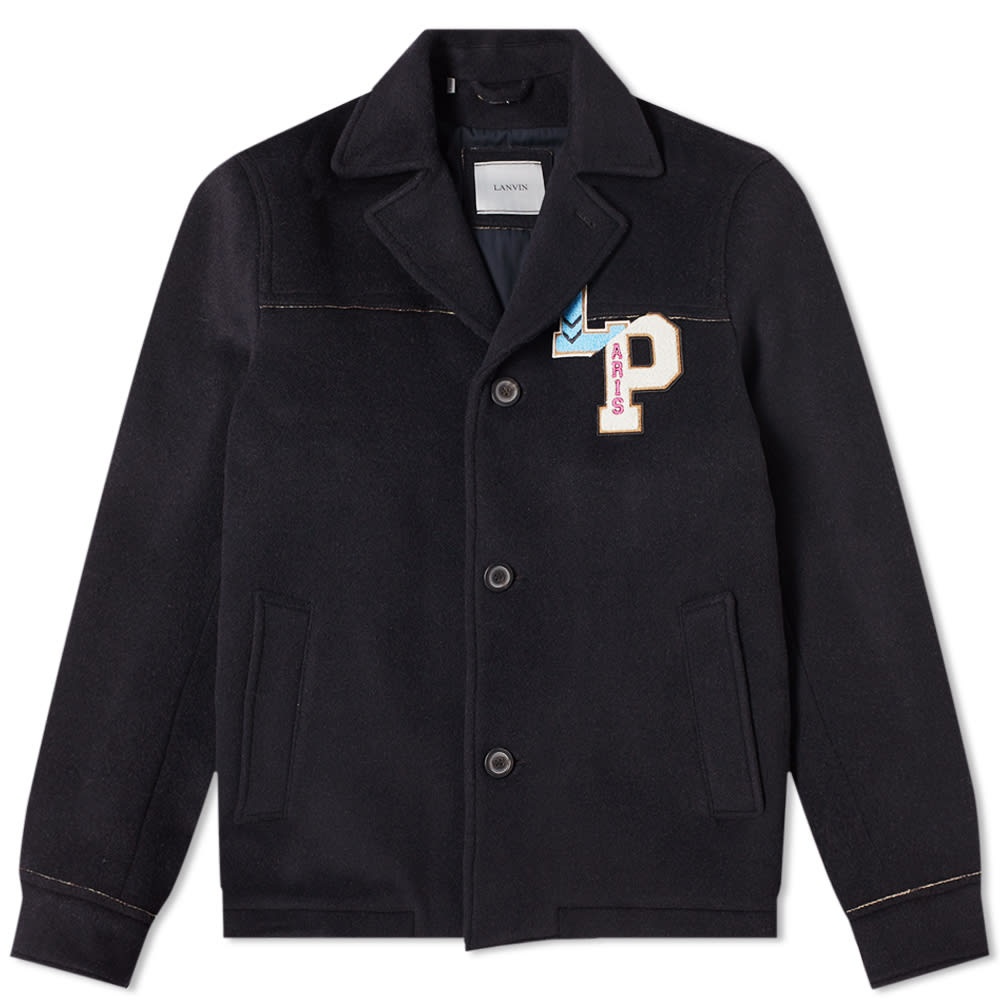 Lanvin Collegiate Patch Wool Jacket - 1