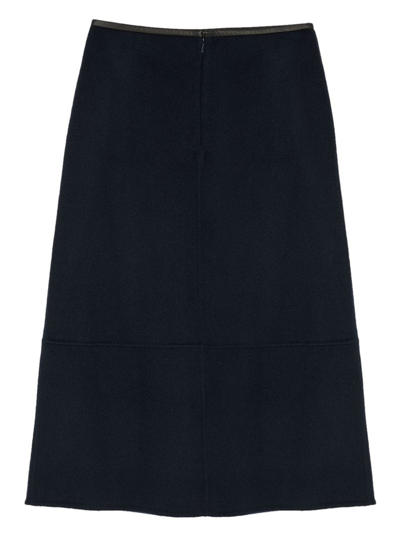 Yves Salomon double-sided midi skirt outlook