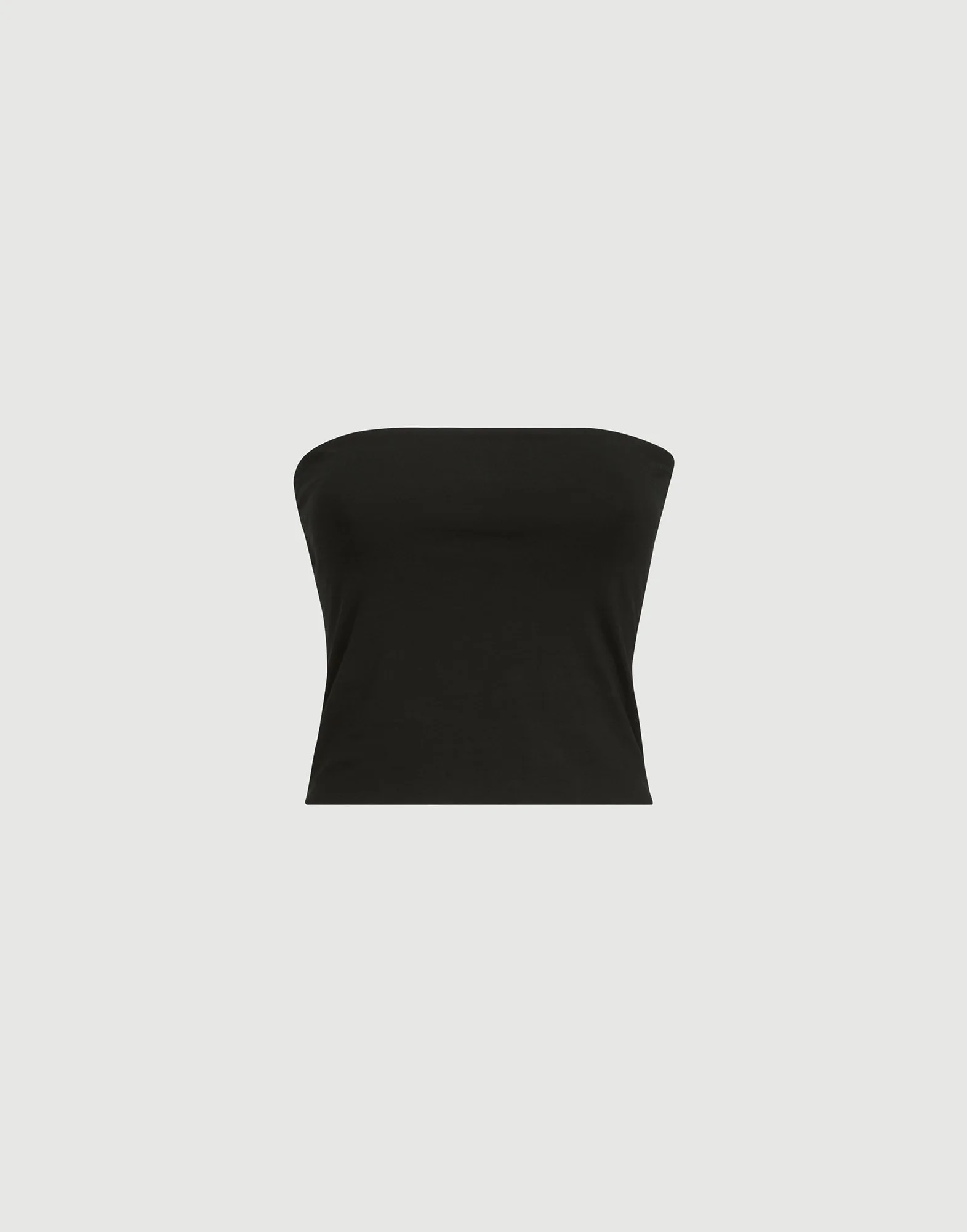 Stretch cotton jersey bandeau top - 1