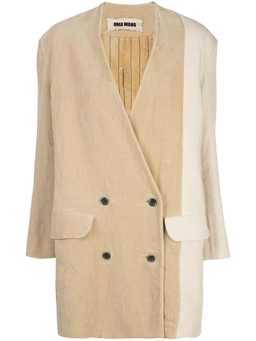 oversized double-breasted blazer - 1