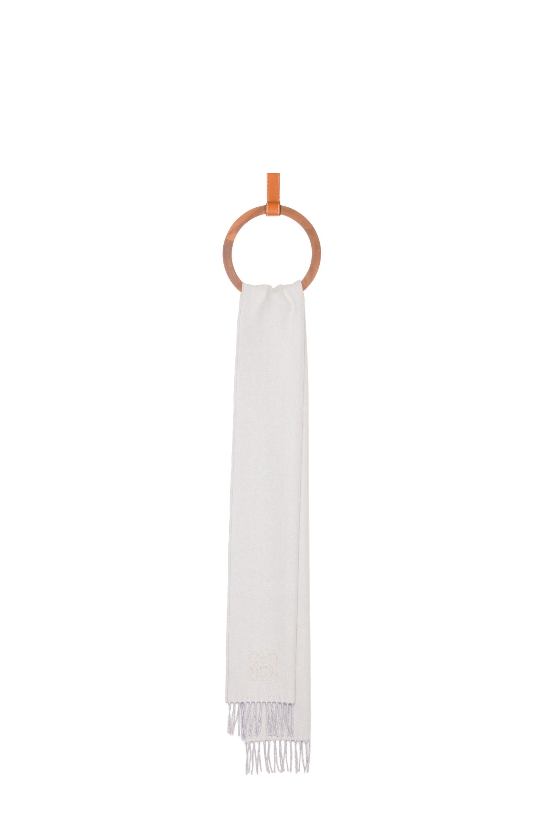 Bicolour scarf in wool and cashmere - 2