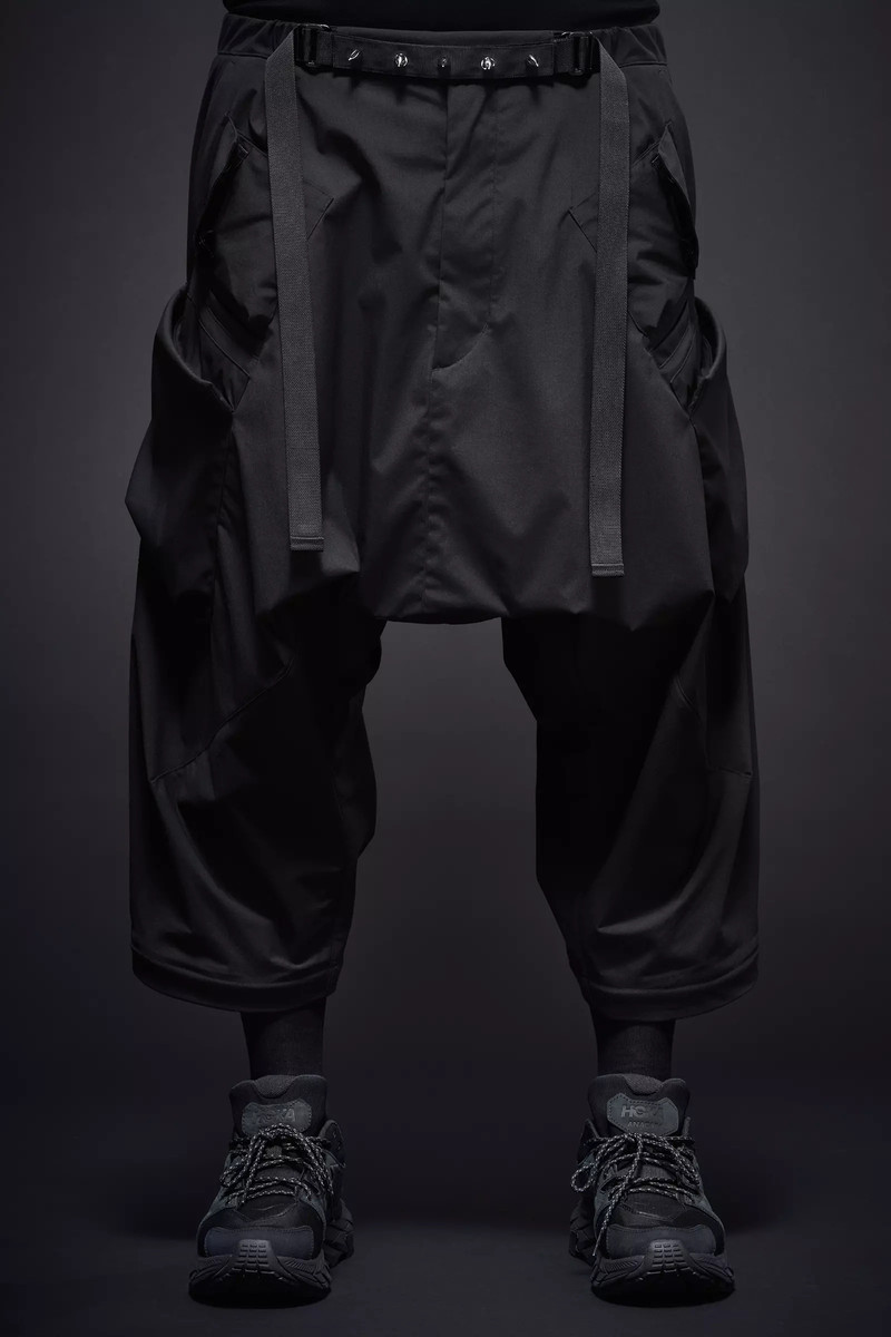 P30A-E 캡슐에 넣는 나일론 매우 넓은 웹 벨트 화물 Trouser 검정 12