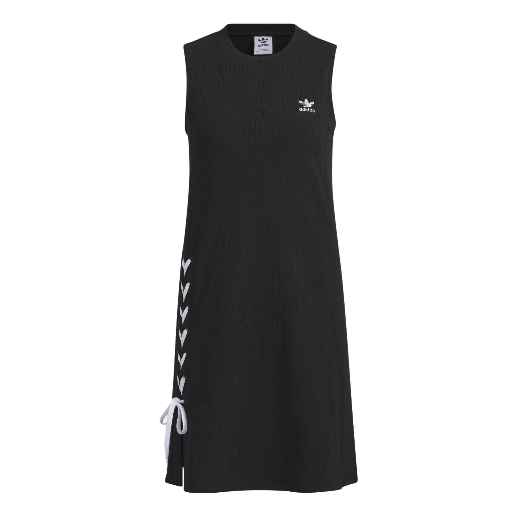 (WMNS) adidas originals Logo dress without sleeve 'Black' IP2193 - 1