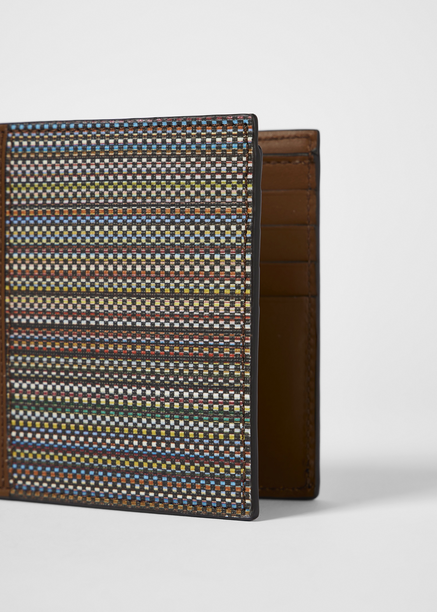 'Signature Stripe' Coated Canvas Billfold Wallet - 3