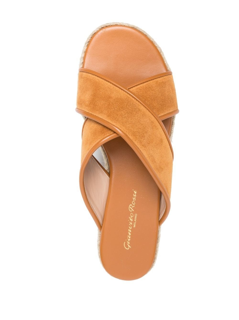 suede flatform sandals - 4