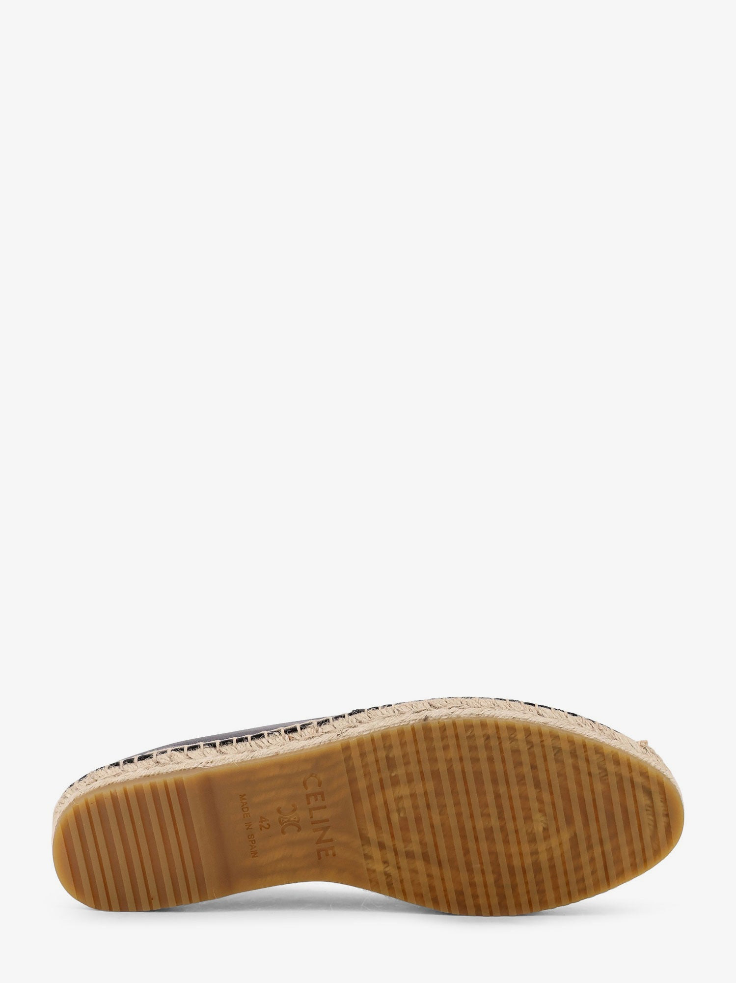 Celine Men Leather Espadrilles With Triomphe Detail - 4
