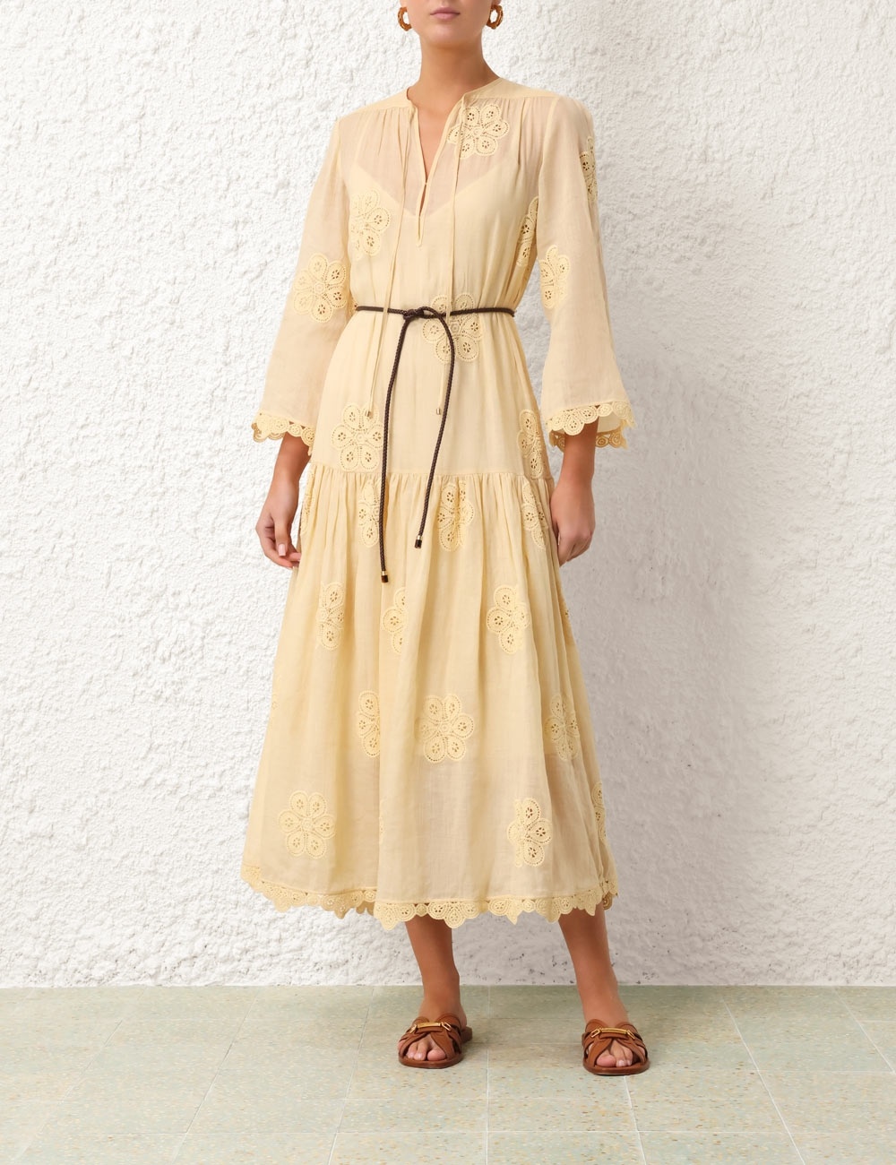 ACADIAN EMBROIDERED MAXI DRESS - 8