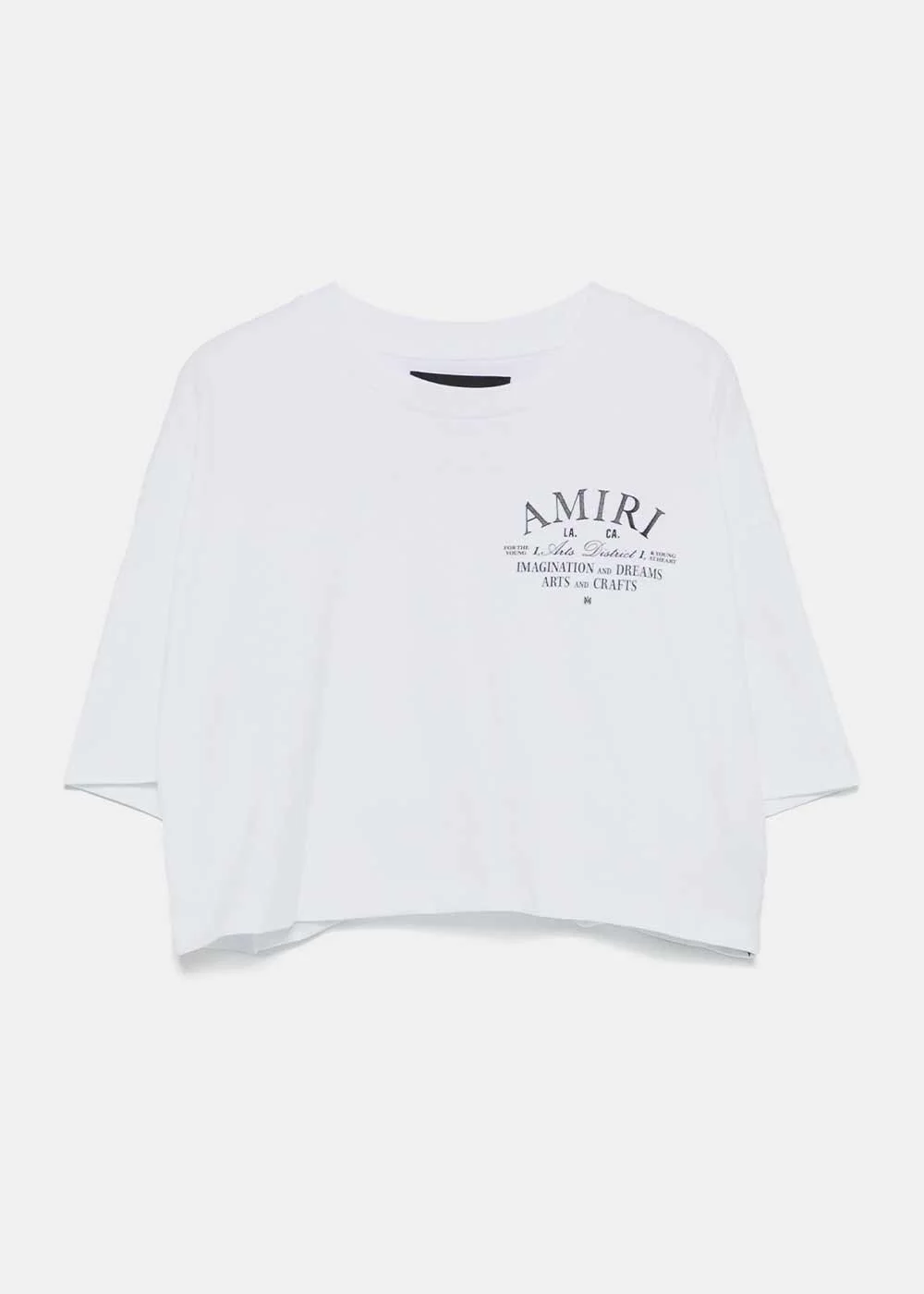White Arts District Cropped Tee - 1
