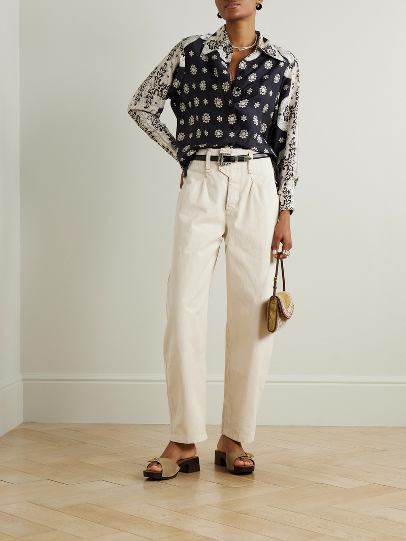 ALIX OF BOHEMIA Dana Bronco Printed Silk Shirt outlook