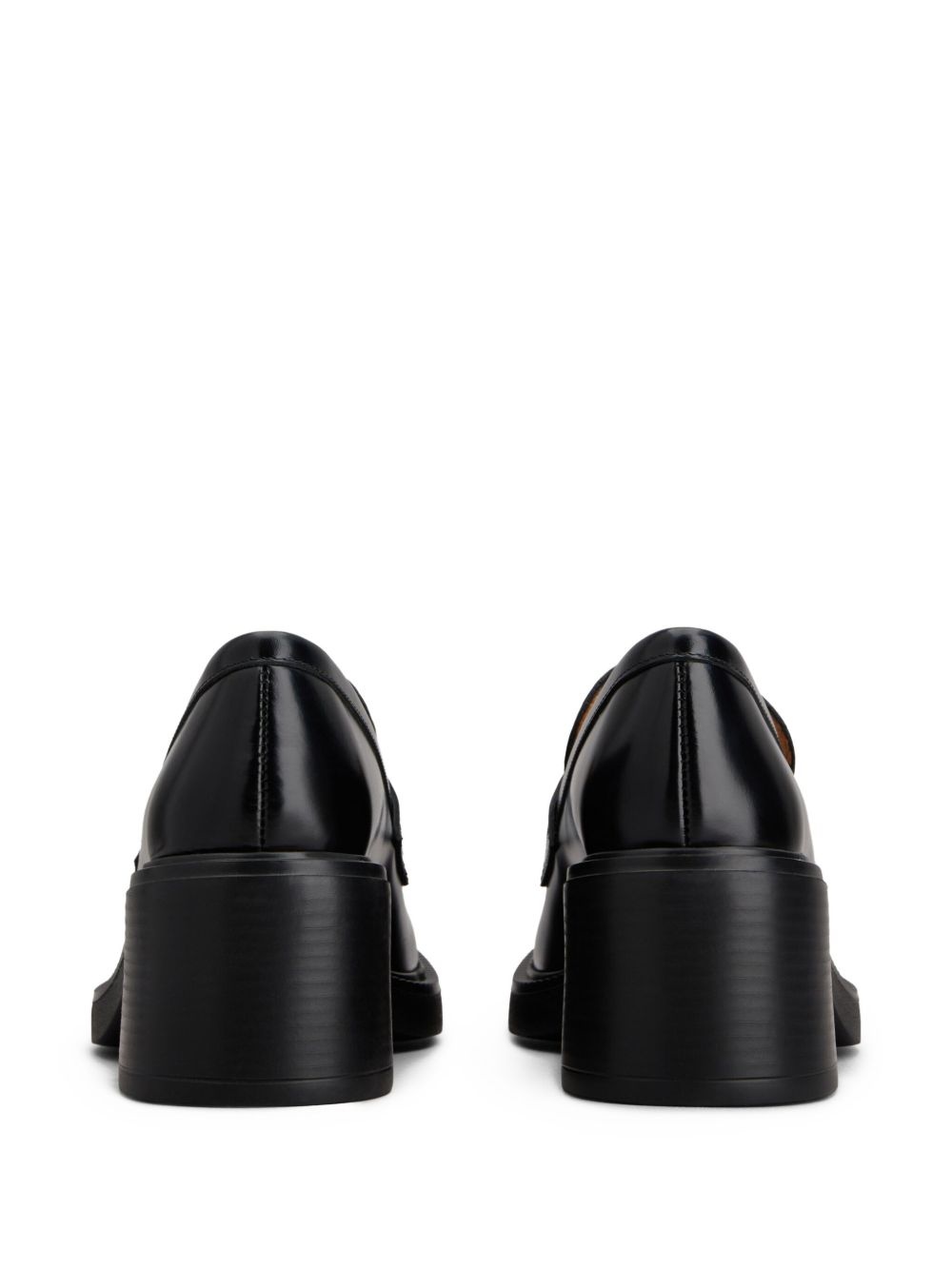60mm leather loafers - 3