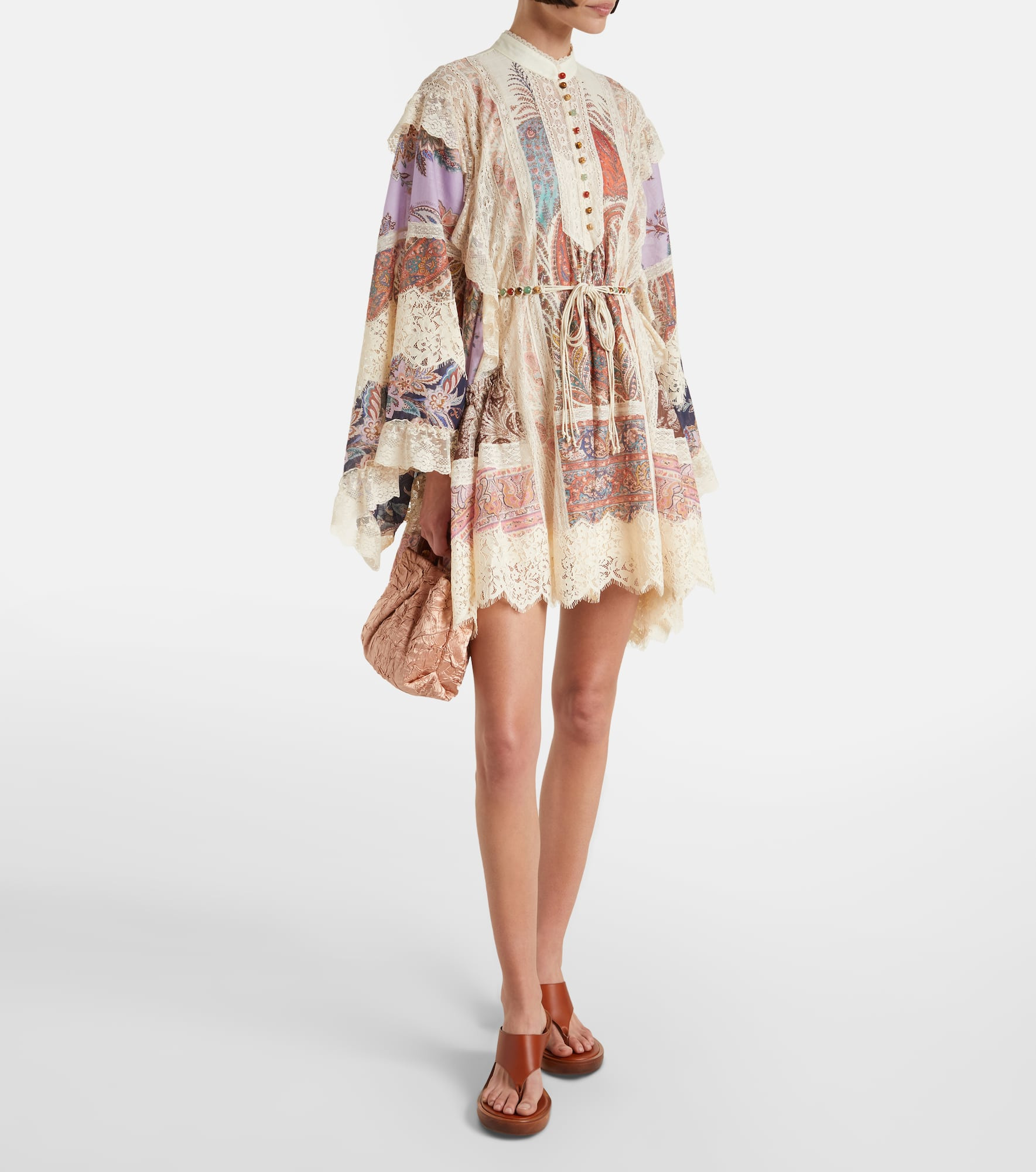 Rhiannon embroidered floral minidress - 2