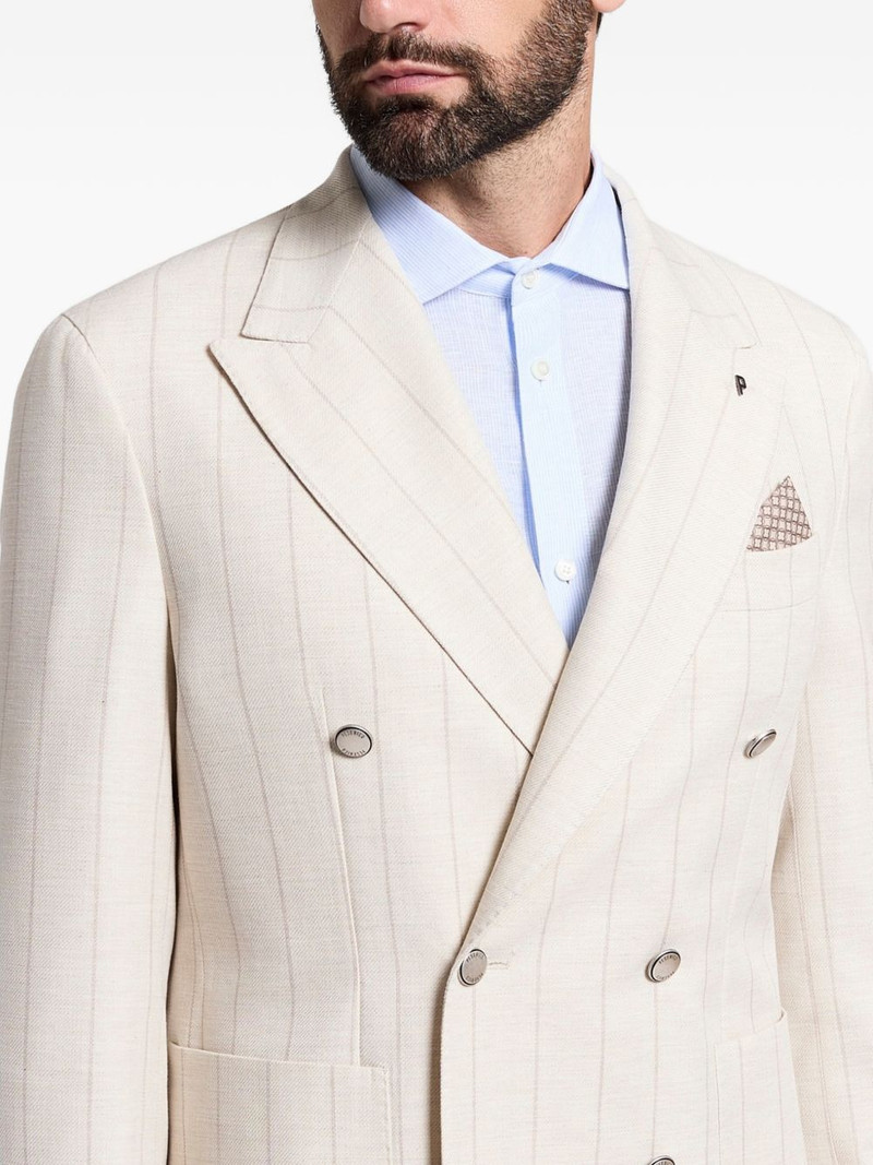double-breasted striped blazer 3