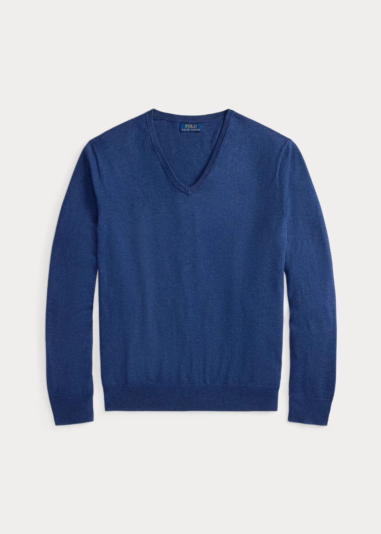 Cotton V-Neck Sweater - 1