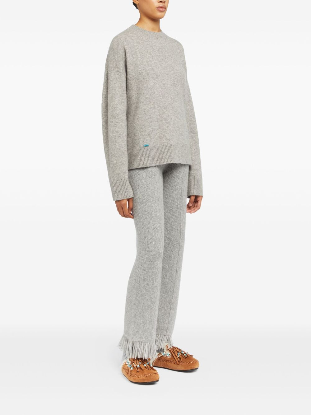 crew-neck knitted sweater - 3