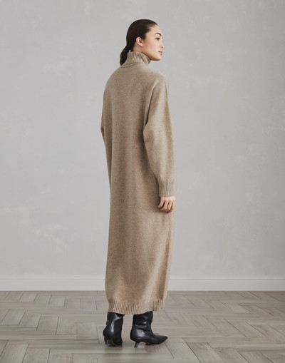 Brunello Cucinelli Cashmere knit dress with monili outlook