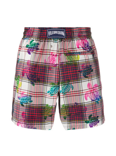 Vilebrequin turtle check print swim shorts outlook