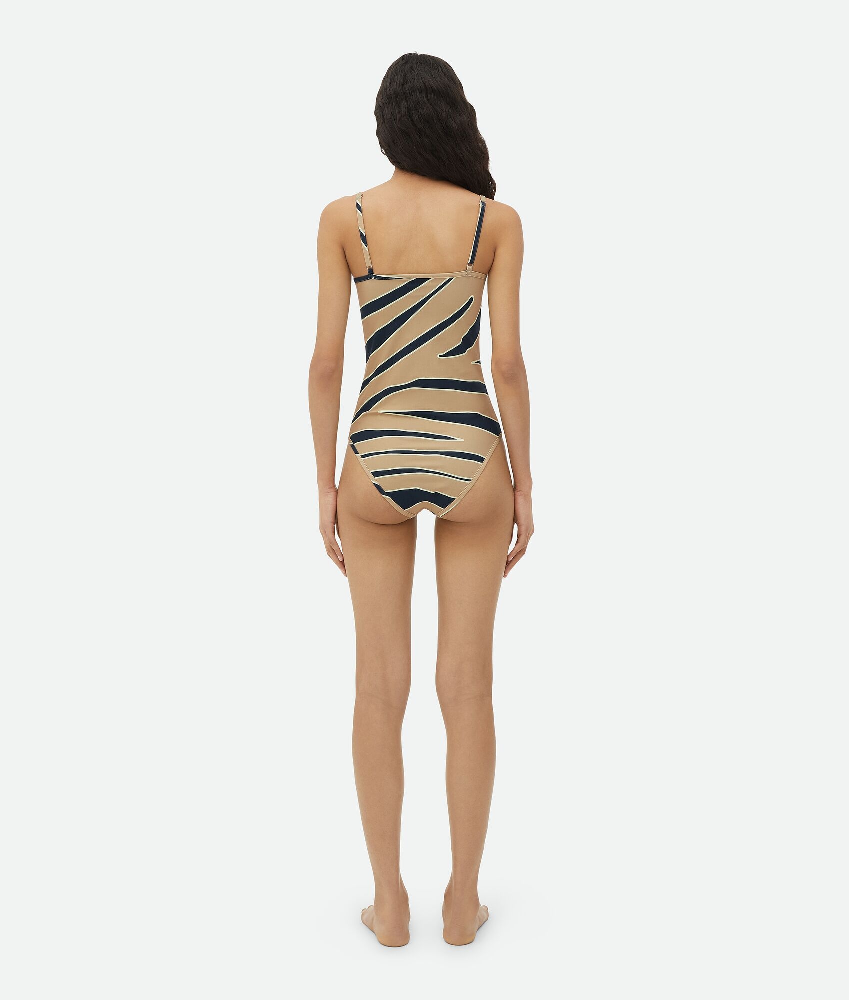 Animal Print Stretch Nylon Swimsuit - 3