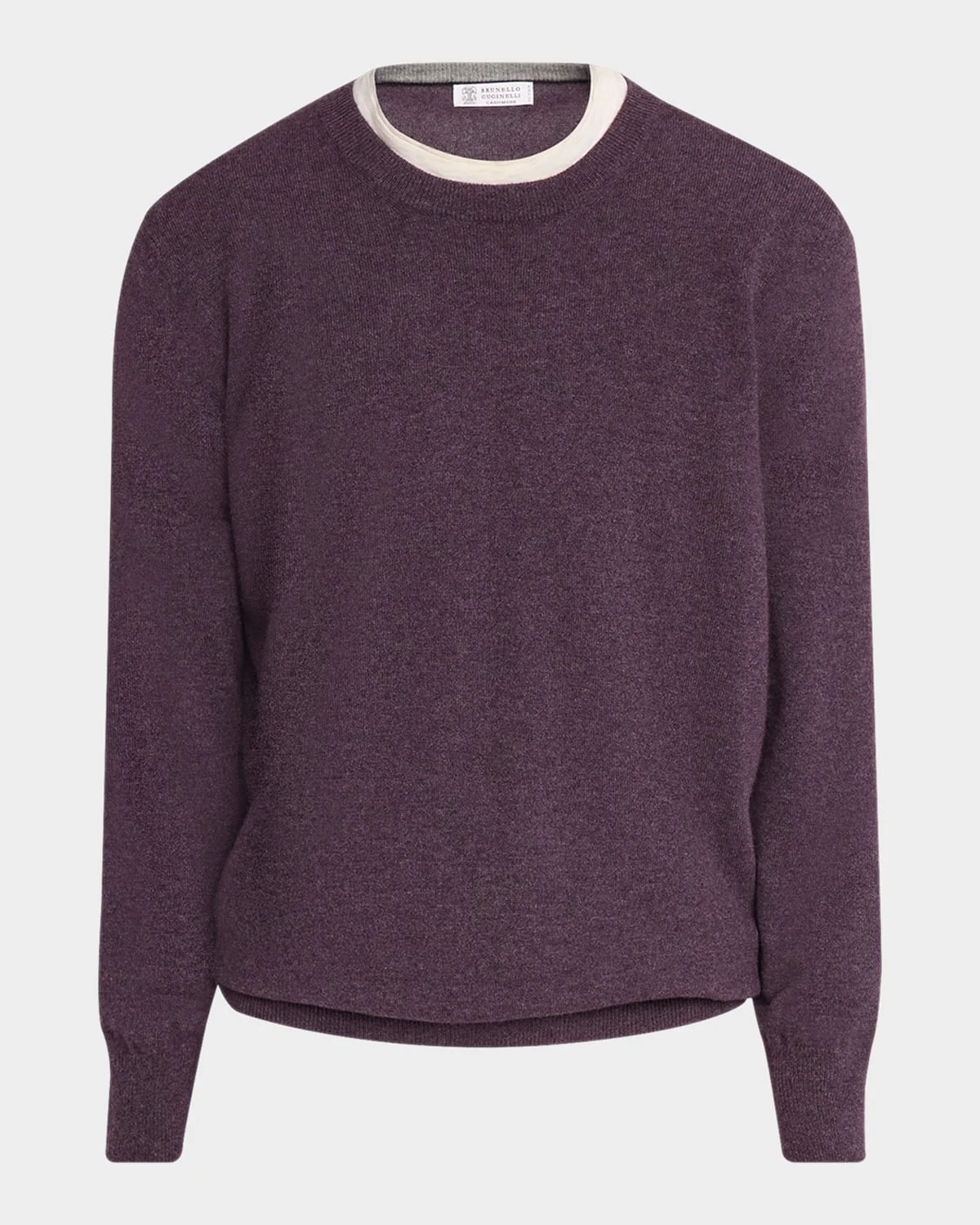 Men's Cashmere Melange Crewneck Sweater - 1