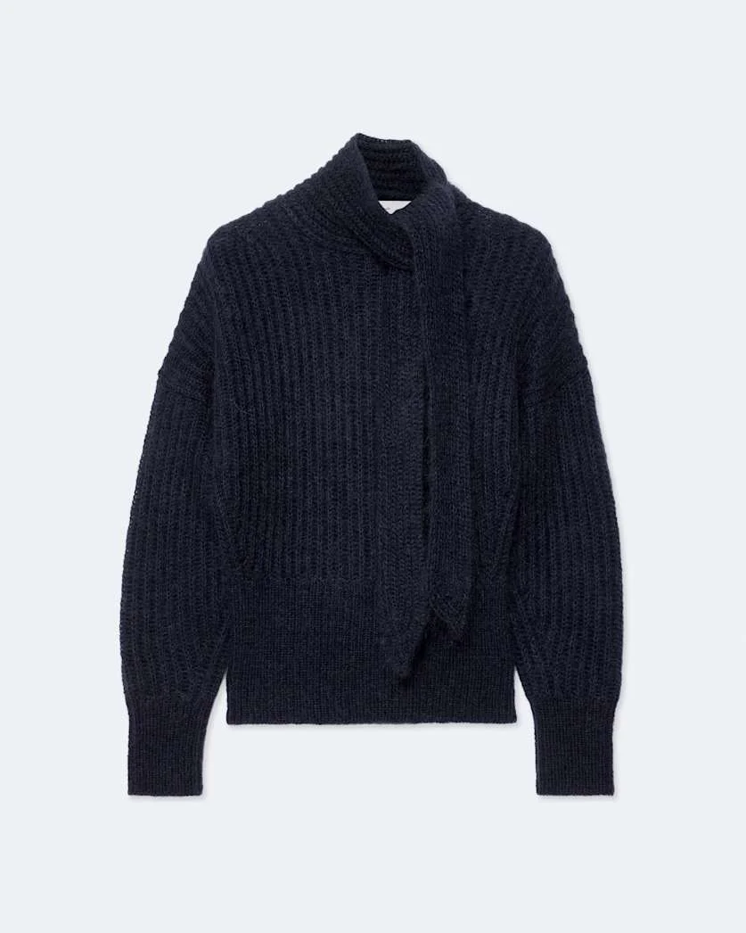 ETTY BOW-DETAIL KNITTED SWEATER - 1
