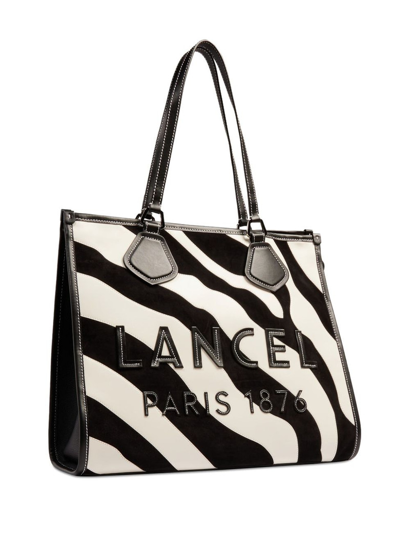 large zebra-print suede tote bag 3